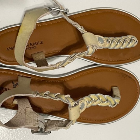 American Eagle Braided Thong Sandal Size 8 - Picture 8 of 9